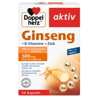 Abbildung der Produktverpackung Doppelherz aktiv Ginseng Frontansicht